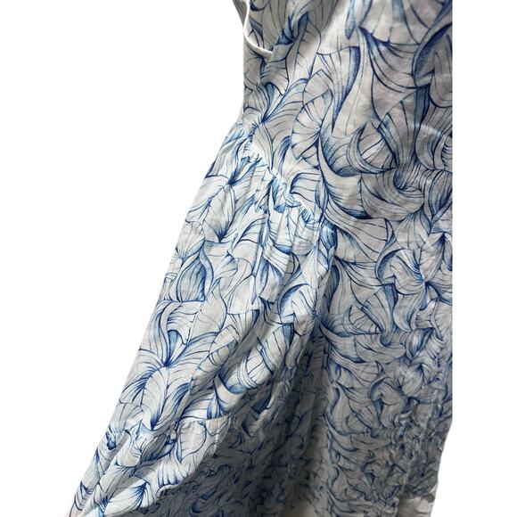 Tory Burch White Ellora Crisscross-Back High-Low Midi Dress Runway - Picture 9 of 12